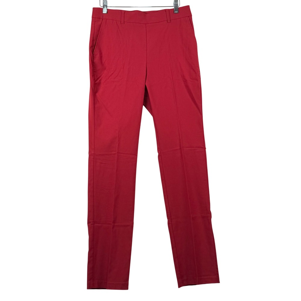 NWT Rafaella 6 Fit to Flatter Millennium Stretch Pull On Pants Red Career Preppy